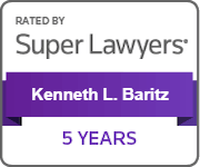 Rated By Super Lawyers | Kenneth L. Baritz | 5 Years
